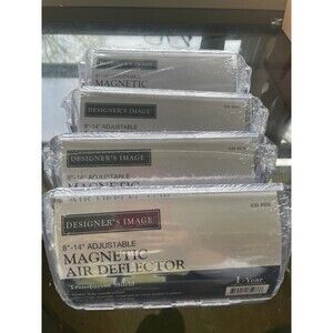 Bundle Of 4 Designers Image Magnetic Air Vent Deflector 8”-14” Adjustable